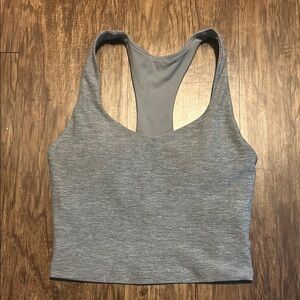 Gray Racerback Tank Top